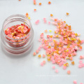 Gros 2.5mm Aquarelle Coeur Forme Chunky Glitter Flakes Nail Sequins